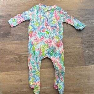 Lilly Pulitzer Multicolor Kids Pajama Footies